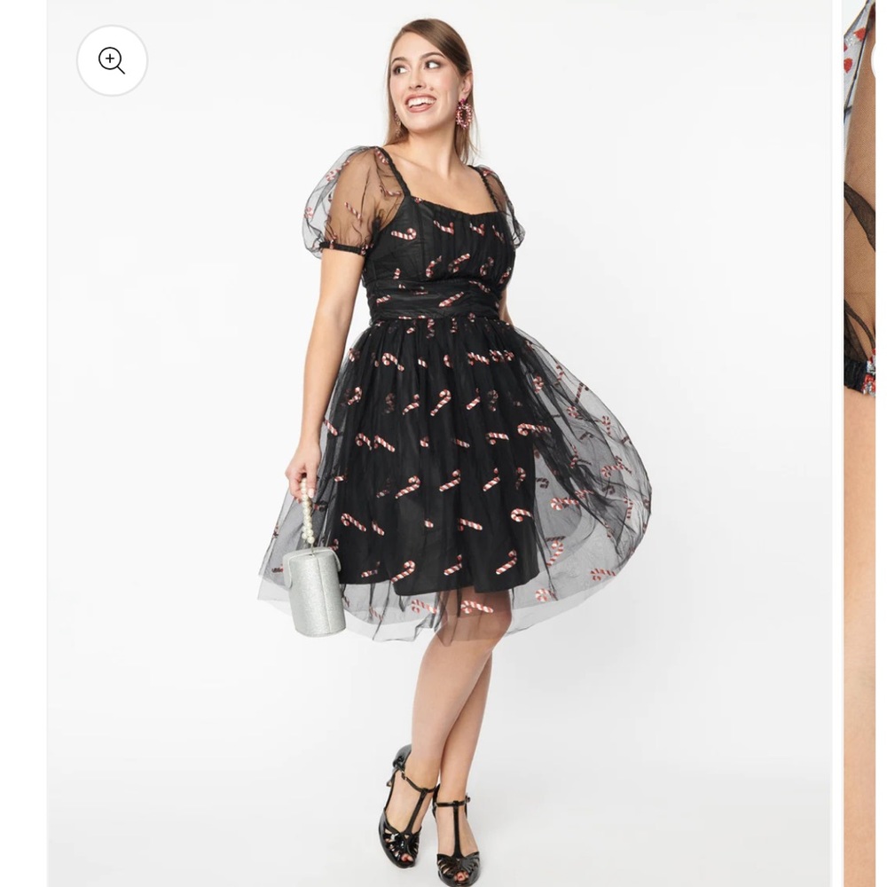 Unique vintage candy cane dress